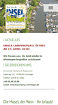 Mobile Screenshot of camping-winningen.de